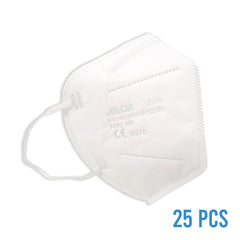 Pack of FFP2 CE 5-layers Face Mask White or Black - EU version of KN95